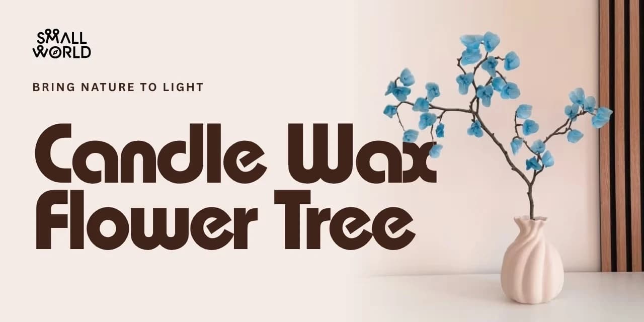 Candle Wax Flower Tree | Slide 1