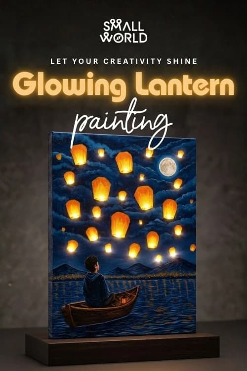 Glowing Lantern Painting | Slide 1